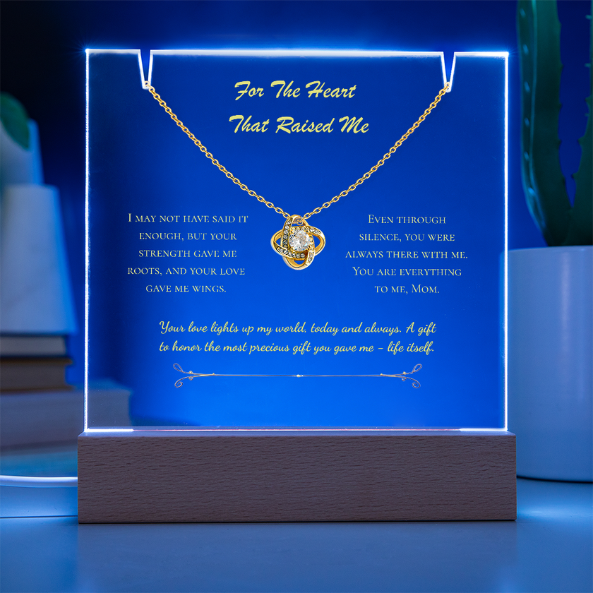 For The Heart That Raised Me – Eternal Love Knot Gift Set