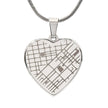 Personalized Map Heart Necklace - Your Special Place, Engraved Forever