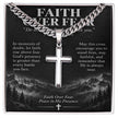 Courage Through Christ – Artisan Cross Cuban Link Necklace