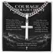 Faith Over Fear – Peace in His Presence Cross Necklace