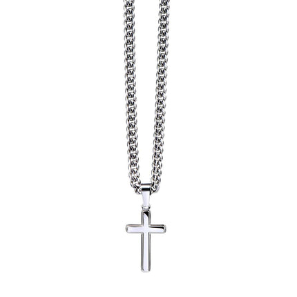 Walk By Faith – Trust Him Every Step Cross Necklace