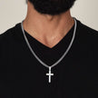 Courage to Stand – Artisan Cross Cuban Link Necklace