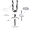 Faith Over Fear – Peace for the Soul Cross Necklace
