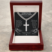 Strength Through Christ – Artisan Cross Cuban Link Necklace