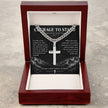 Courage to Stand – Artisan Cross Cuban Link Necklace