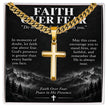 Courage Through Christ – Artisan Cross Cuban Link Necklace