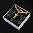 Walk By Faith – Strength for the Road Cross Necklace