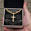 Faith Over Fear – Peace in His Presence Cross Necklace
