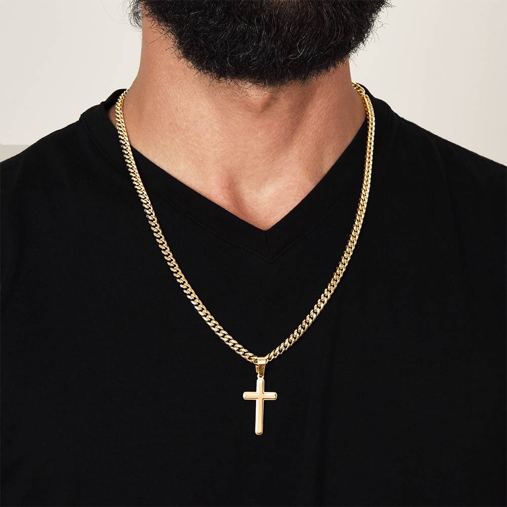 Faith Over Fear – Peace in His Presence Cross Necklace