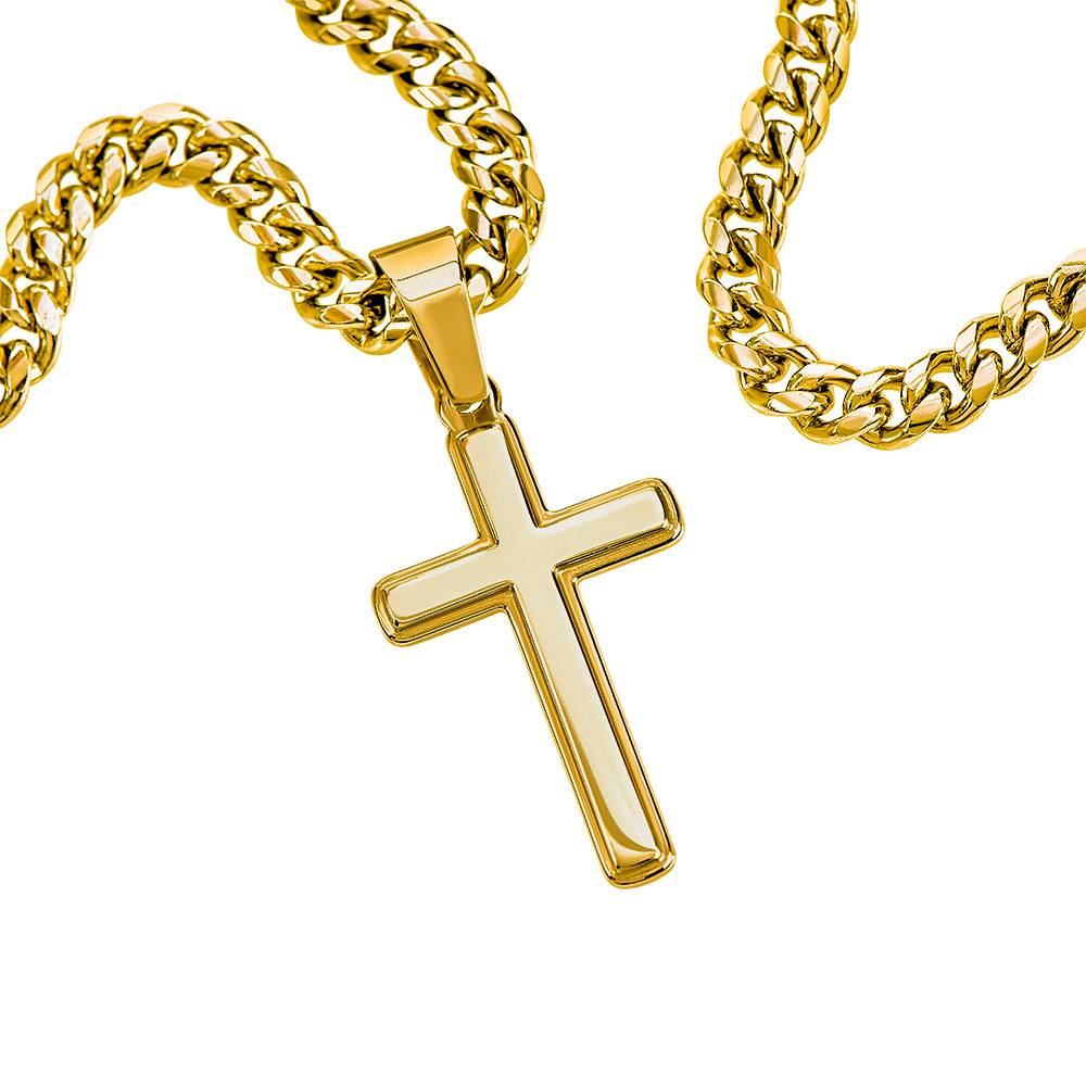 Faith Over Fear – Peace in His Presence Cross Necklace