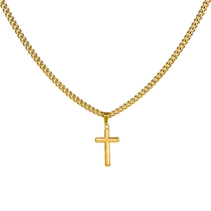 Faith Over Fear – Peace in His Presence Cross Necklace