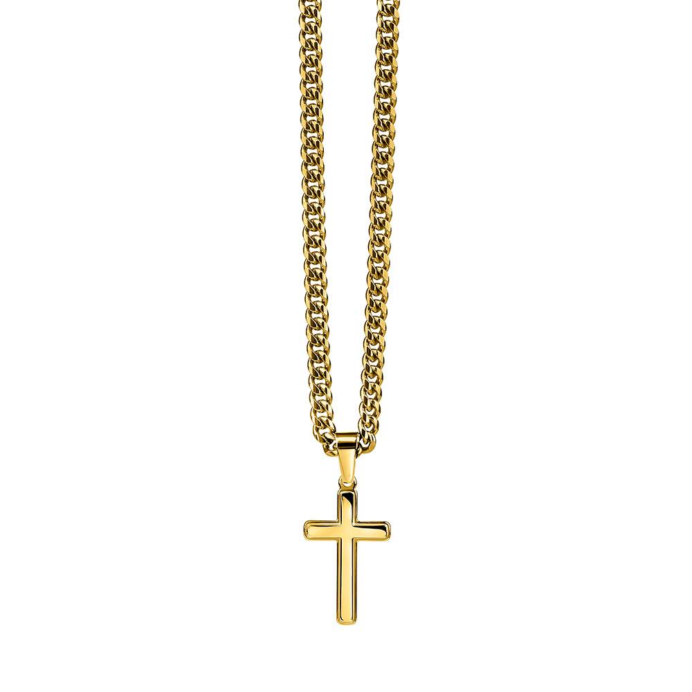 Walk By Faith – Trust Him Every Step Cross Necklace