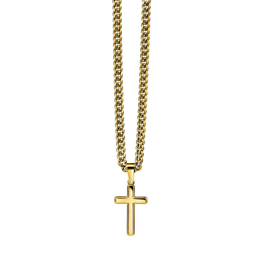 Walk By Faith – Strength for the Road Cross Necklace