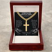 Strength Through Christ – Artisan Cross Cuban Link Necklace