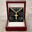 Courage to Stand – Artisan Cross Cuban Link Necklace