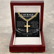 Faith Over Fear – Peace in His Presence Cross Necklace