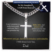 To My Daughter – A Gift from Heaven Cross Necklace from Dad