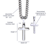 To My Daughter – A Gift from Heaven Cross Necklace from Dad
