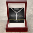 To My Daughter – A Gift from Heaven Cross Necklace from Dad