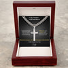 To My Daughter – A Gift from Heaven Cross Necklace from Dad