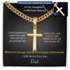 To My Daughter – A Gift from Heaven Cross Necklace from Dad