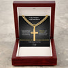 To My Daughter – A Gift from Heaven Cross Necklace from Dad