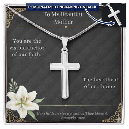 Artisan Cross Necklace: A Visible Anchor of Faith for Mom