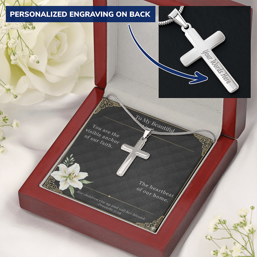 Artisan Cross Necklace: A Visible Anchor of Faith for Mom
