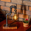 Aurora Steampunk Handmade Vintage Adjustable Pipe Lamp - Carbone's Marketplace