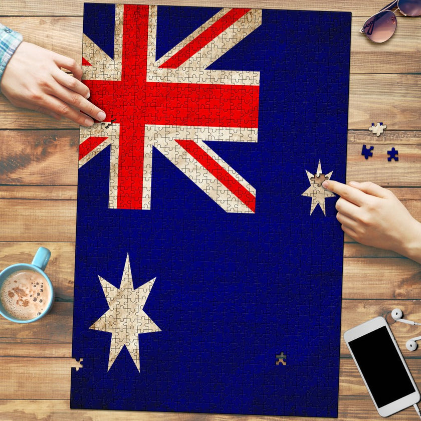 Australian Grunge Jigsaw Puzzle - Carbone's Marketplace
