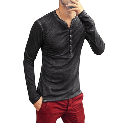 Tee Shirt V - Neck Long Sleeve - Carbone's Marketplace