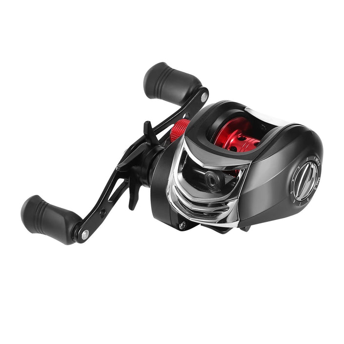 Baitcasting Fishing Reel 17.5lbs Max Drag Baitcasters 17+1 BB 7.1:1 Gear Ratio Baitcast Fish Reel High Speed Long Cast Distance - Carbone's Marketplace