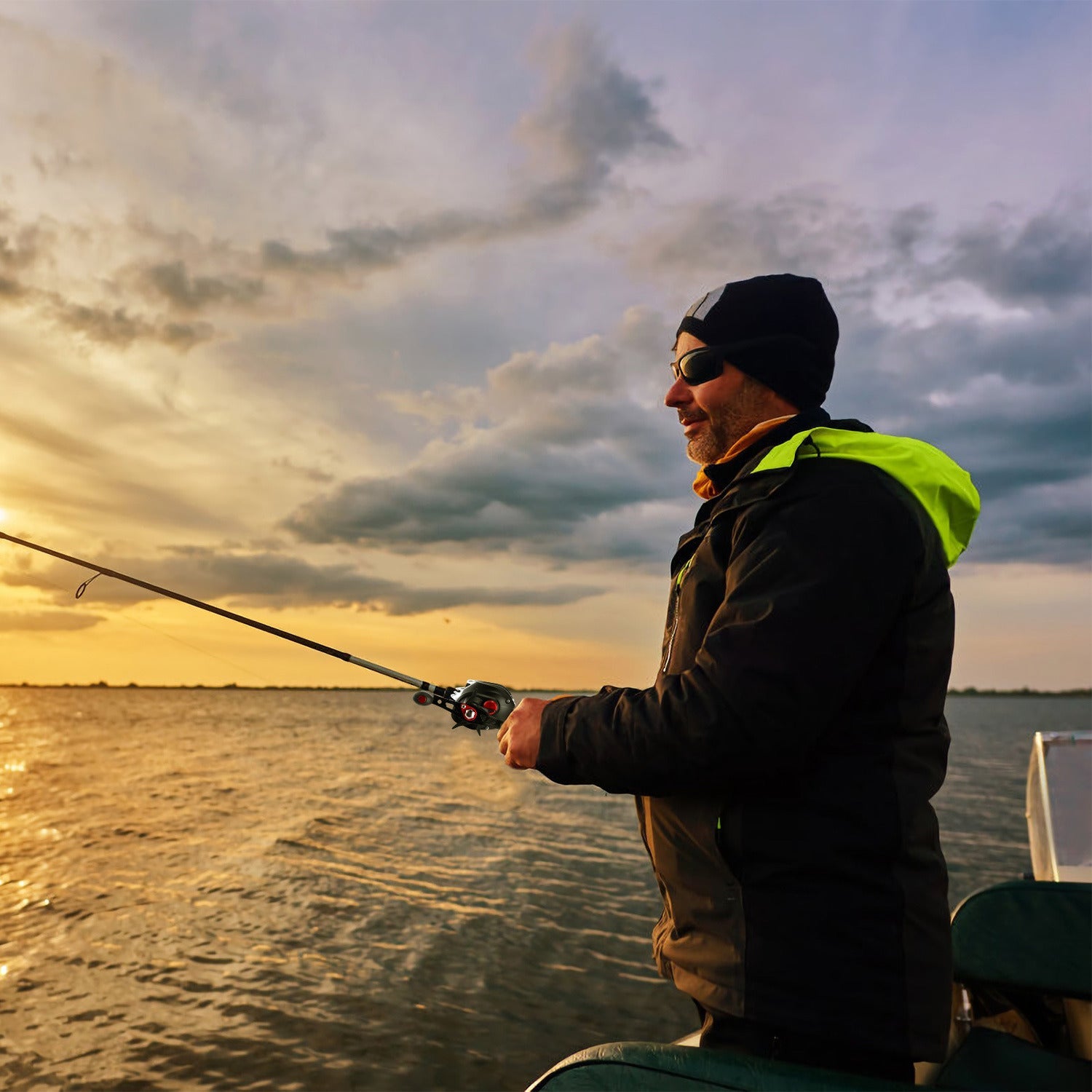 Baitcasting Fishing Reel 17.5lbs Max Drag Baitcasters 17+1 BB 7.1:1 Gear Ratio Baitcast Fish Reel High Speed Long Cast Distance - Carbone's Marketplace