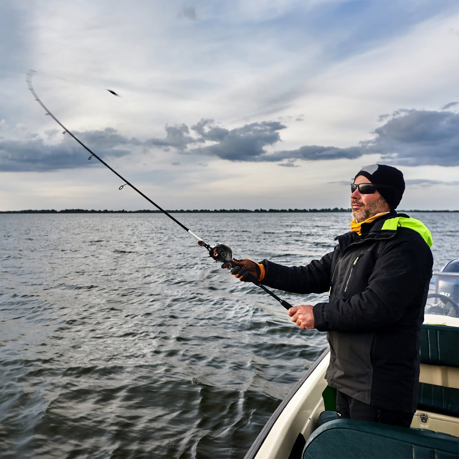 Baitcasting Fishing Reel 17.5lbs Max Drag Baitcasters 17+1 BB 7.1:1 Gear Ratio Baitcast Fish Reel High Speed Long Cast Distance - Carbone's Marketplace