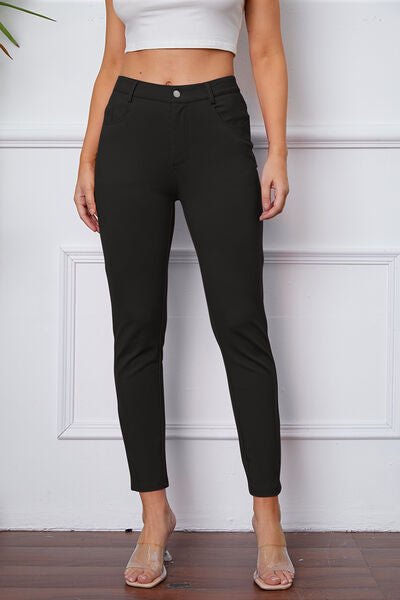 Basic Bae Full Size High Waist Skinny Pants - Carbone's Marketplace