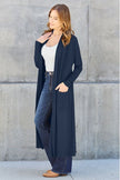 Basic Bae Full Size Open Front Long Sleeve Cover Up - Carbone's Marketplace