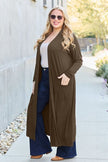 Basic Bae Full Size Open Front Long Sleeve Cover Up - Carbone's Marketplace