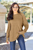 Basic Bae Full Size Ribbed Round Neck Long Sleeve Knit Top - Carbone's Marketplace