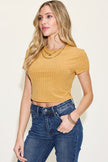 Basic Bae Full Size Ribbed Round Neck Short Sleeve T-Shirt - Carbone's Marketplace