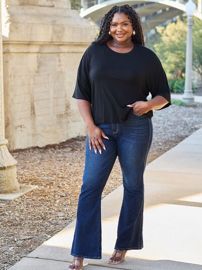Basic Bae Full Size Round Neck Drop Shoulder T-Shirt - Carbone's Marketplace