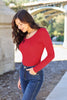 Basic Bae Full Size Round Neck Long Sleeve Bodysuit - Carbone's Marketplace