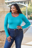 Basic Bae Full Size Round Neck Long Sleeve Bodysuit - Carbone's Marketplace