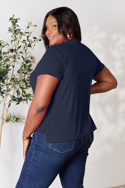 Basic Bae Full Size Round Neck Short Sleeve T-Shirt - Carbone's Marketplace