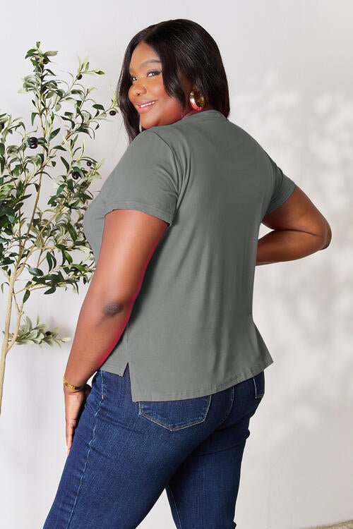 Basic Bae Full Size Round Neck Short Sleeve T-Shirt - Carbone's Marketplace