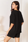 Basic Bae Full Size Soft Rayon Half Sleeve Top and Shorts Set - Carbone's Marketplace