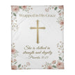 Wrapped in His Grace — Faith Fleece Blanket