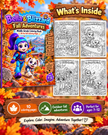 Bella and Blizzard Fall Adventures middle grade coloring book product preview