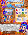 Bella and Blizzard Fall Adventures ages 7 to 12 printable coloring book promotional image
