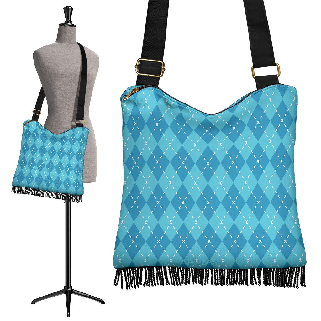 Blue Diamond Crossbody Boho Handbag - Carbone's Marketplace