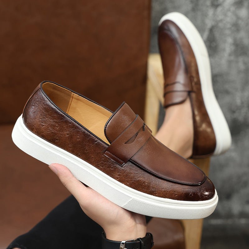 Breathable British Style Loafers Men - Carbone's Marketplace